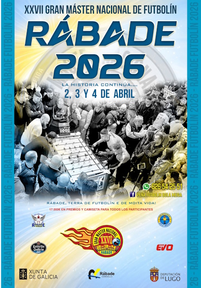 XXVII Gran Máster Nacional de Futbolín Rábade 2026